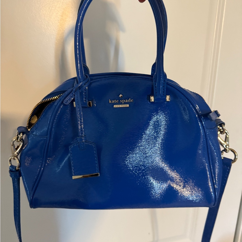 Kate Spade Shiny Blue Satchel